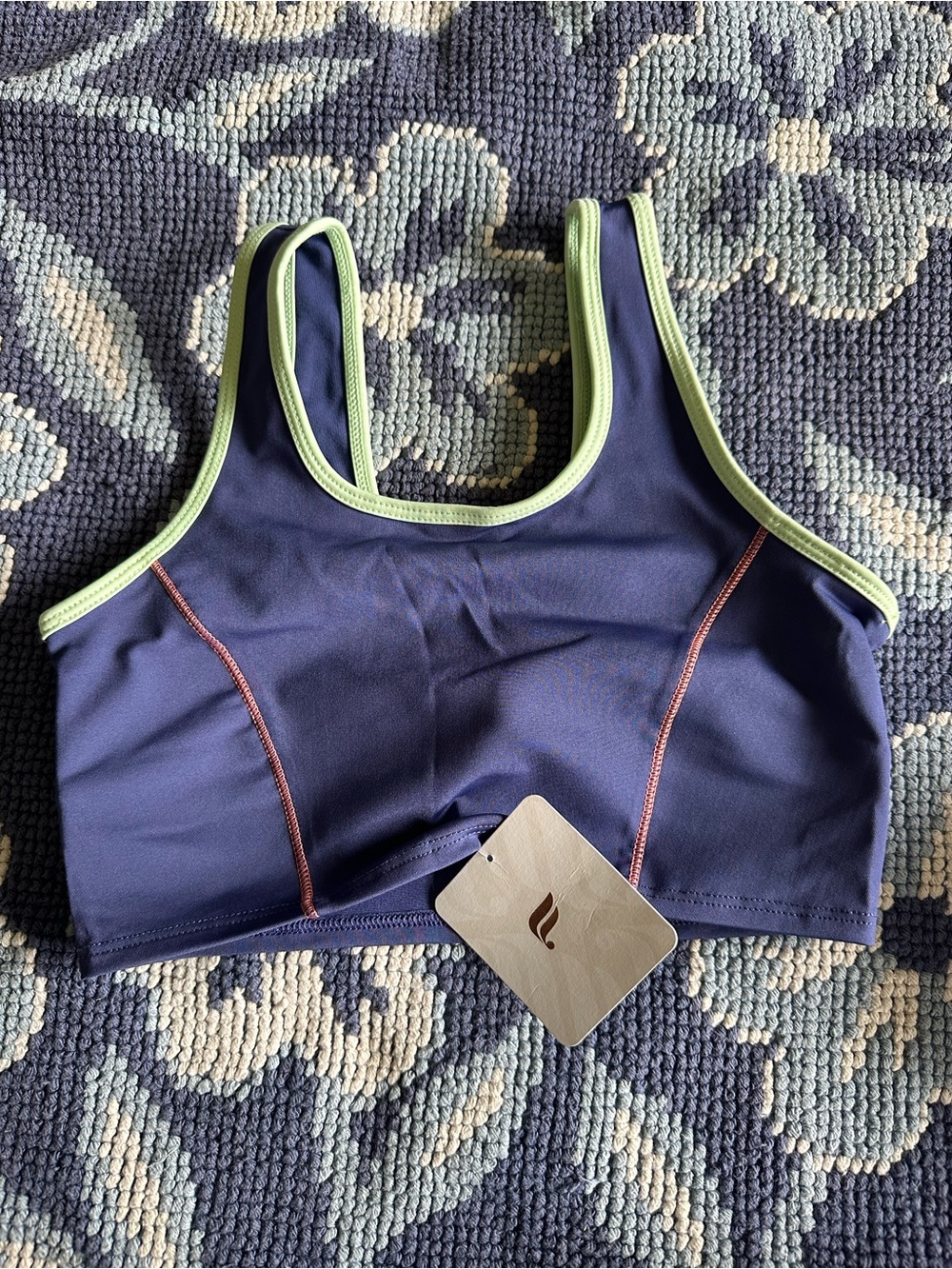 💜 NWT Fabletics Mini Catalina Medium Impact Sports Bra Girls S 6/7